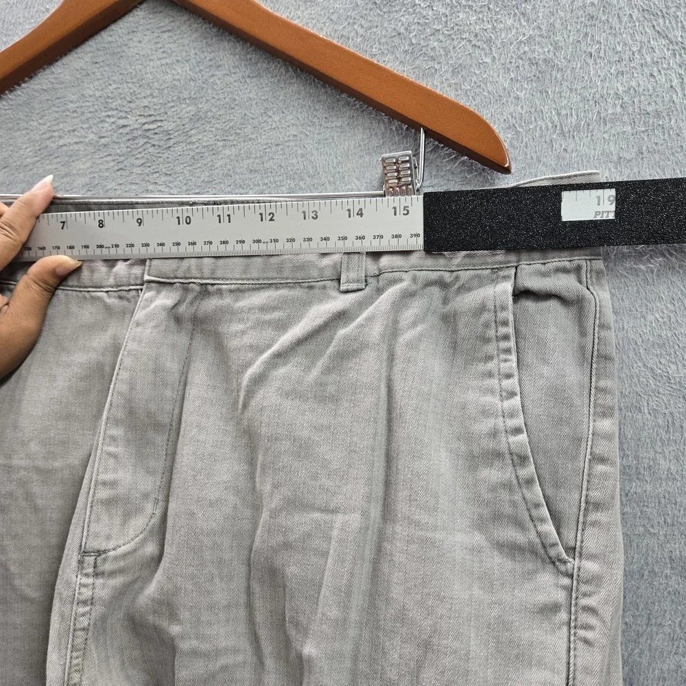 Alpinestars Men Shorts 36 Gray Y2K Grunge Cargo Twill 9